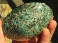 Polished Emerald Mica In Matrix Standing Free Forms x 2 From Mutoko, Zimbabwe - Toprock Gemstones and Minerals 