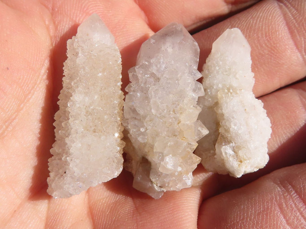 Natural Small White Spirit Quartz Specimens x 70 From Boekenhouthoek, South Africa - Toprock Gemstones and Minerals 