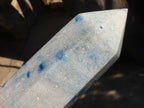 Polished Blue Spotted Spinel Quartz Points x 2 From Madagascar - Toprock Gemstones and Minerals 