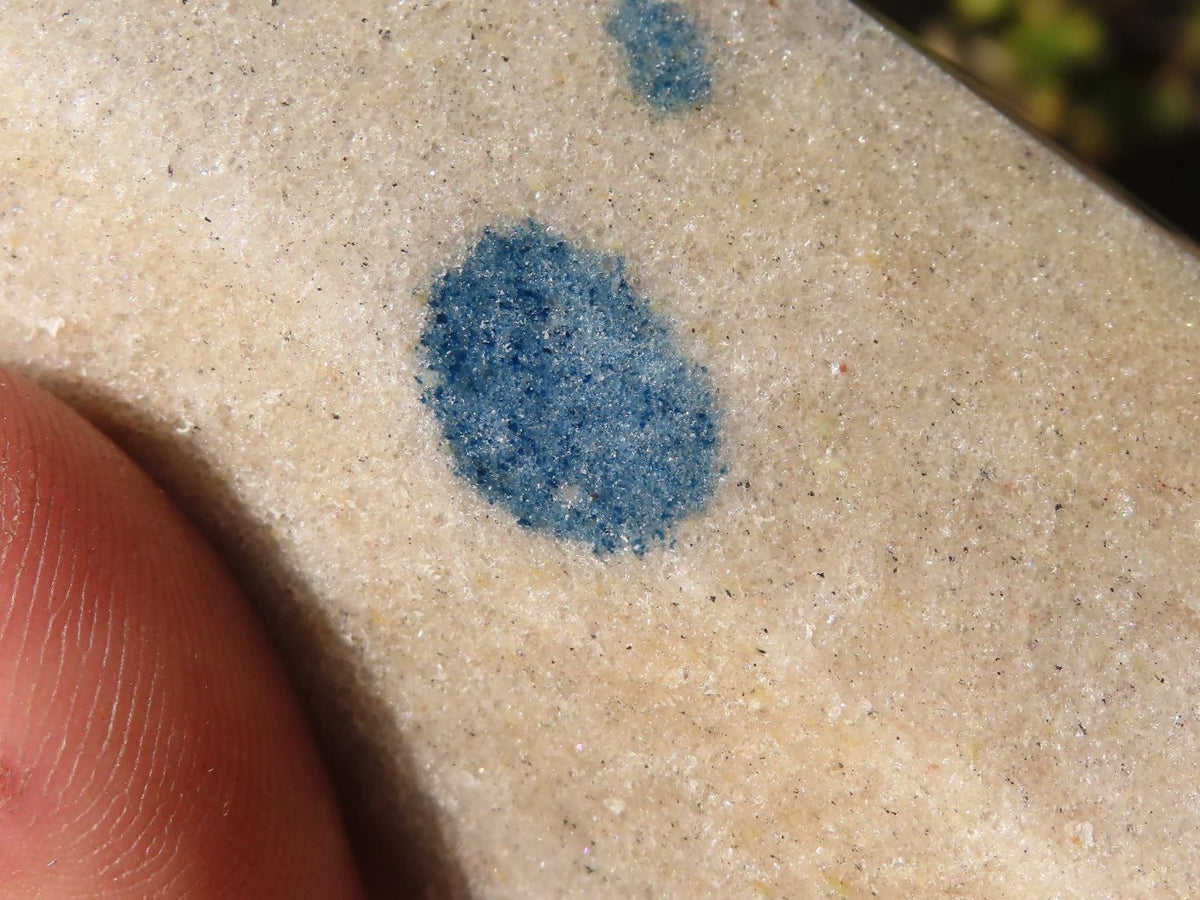Polished Blue Spotted Spinel Quartz Points x 2 From Madagascar - Toprock Gemstones and Minerals 