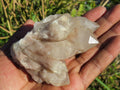 Natural Smokey Phantom Quartz Clusters x 6 From Luena, Congo - TopRock