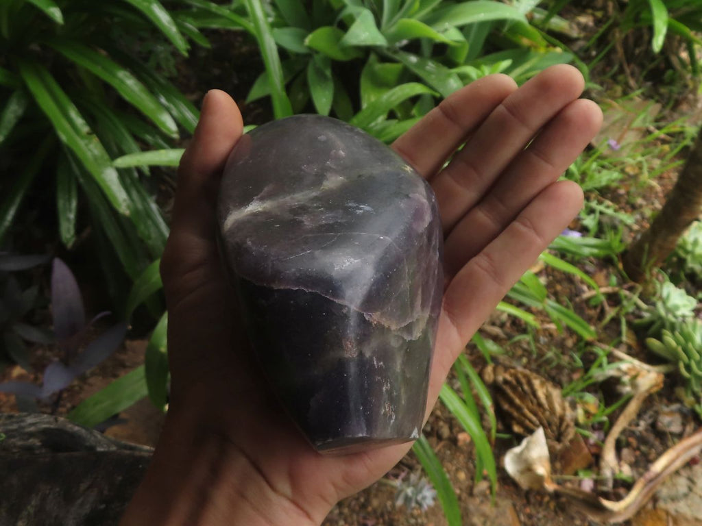 Polished Gem Lithium Mica (Lepidolite) Standing Free Forms  x 2 From Zimbabwe - TopRock