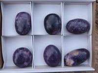 Polished  Purple Lepidolite Free Forms  x 6 From Zimbabwe - Toprock Gemstones and Minerals 