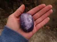 Polished  Purple Lepidolite Free Forms  x 6 From Zimbabwe - Toprock Gemstones and Minerals 