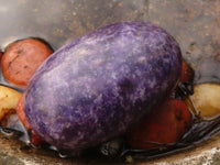 Polished  Purple Lepidolite Free Forms  x 6 From Zimbabwe - Toprock Gemstones and Minerals 
