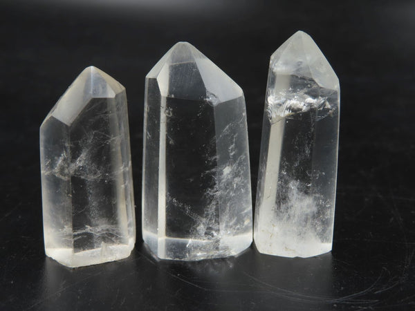 Polished Mini Pendant Sized Optic Quartz Crystals x 35 From Madagascar - TopRock