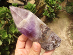 Polished Smokey Banded Dream Amethyst Points  x 2 From Madagascar - TopRock