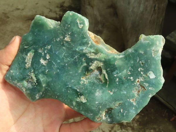 Polished Green Mtorolite / Emerald Chrome Chrysoprase Plates  x 3 From Zimbabwe - Toprock Gemstones and Minerals 