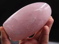 Polished Gemmy Pink Rose Quartz Standing Free Forms x 3 From Madagascar - TopRock