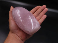 Polished Gemmy Pink Rose Quartz Standing Free Forms x 3 From Madagascar - TopRock