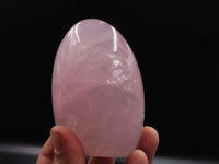 Polished Gemmy Pink Rose Quartz Standing Free Forms x 3 From Madagascar - TopRock
