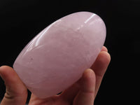Polished Gemmy Pink Rose Quartz Standing Free Forms x 3 From Madagascar - TopRock