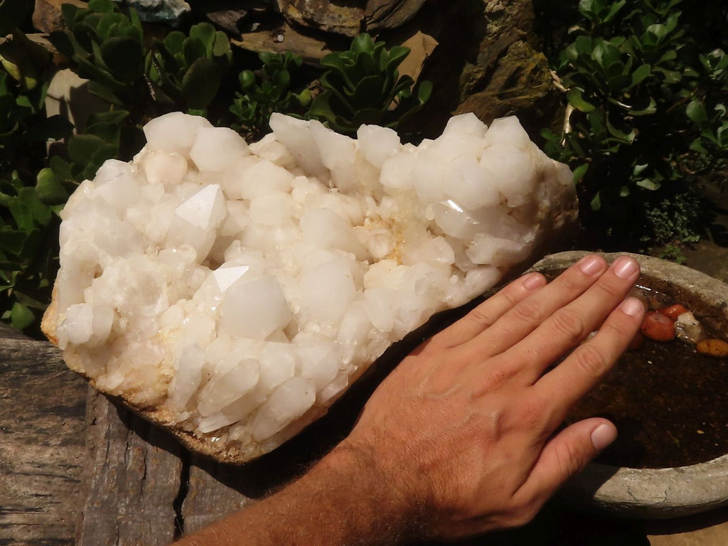 Natural Large White Quartz Cluster  x 1 From Madagascar - TopRock