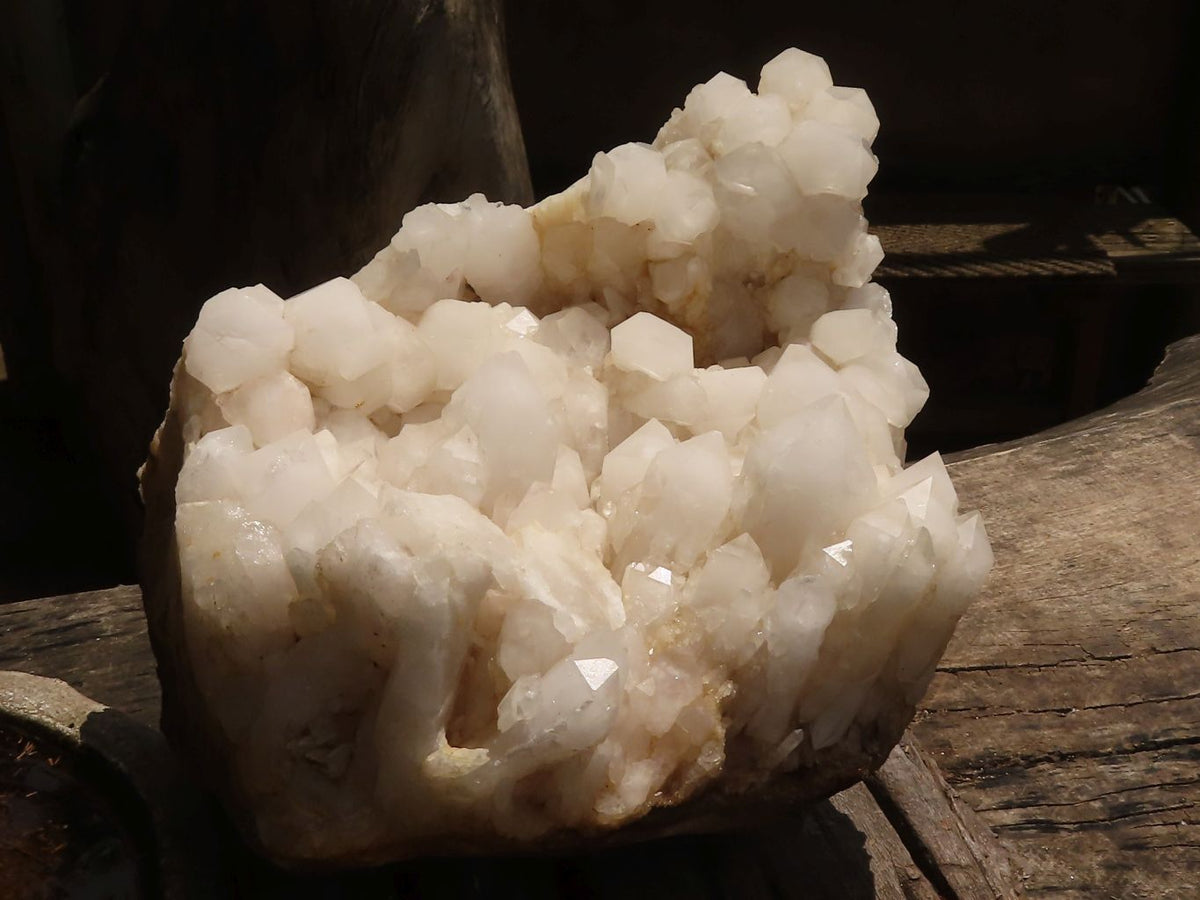 Natural Large White Quartz Cluster  x 1 From Madagascar - TopRock
