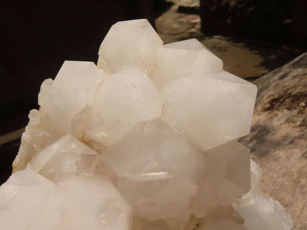 Natural Large White Quartz Cluster  x 1 From Madagascar - TopRock