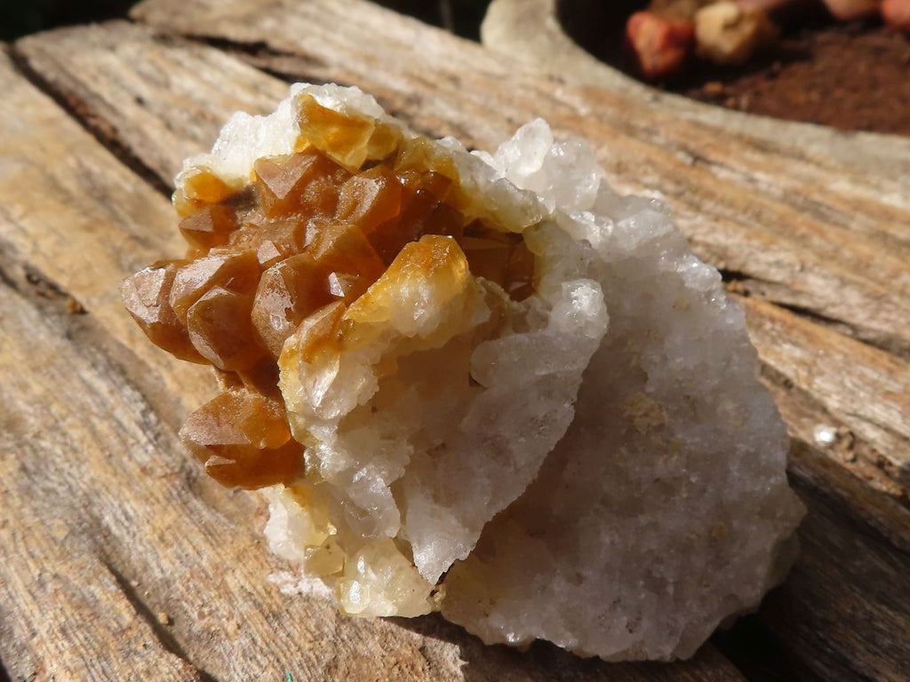 Natural Golden Limonite / Lemonite Quartz Clusters  x 24 From Zambia - Toprock Gemstones and Minerals 