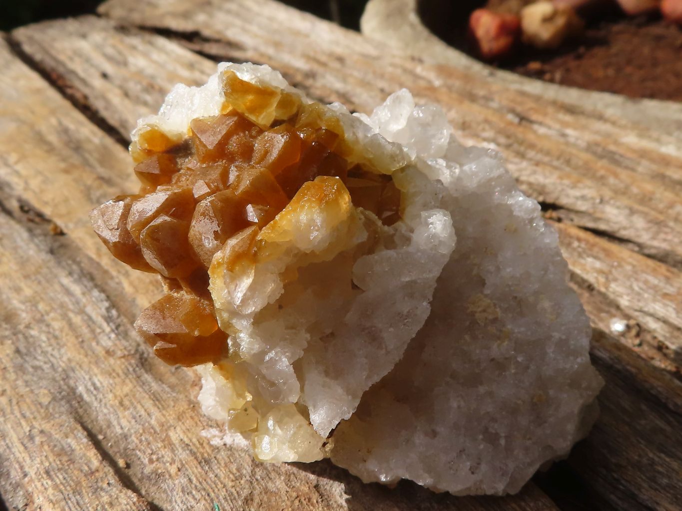 Natural Golden Limonite / Lemonite Quartz Clusters  x 24 From Zambia - Toprock Gemstones and Minerals 