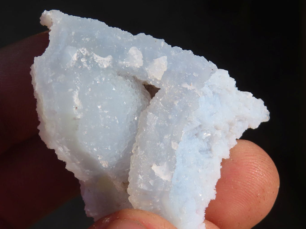 Natural Etched Blue Chalcedony Specimens  x 35 From Nsanje, Malawi - Toprock Gemstones and Minerals 