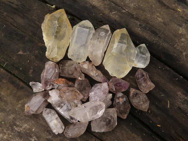 Natural Stunning Mixed Selection Of Clear & Smokey Quartz Crystals  x 1.5 Kg Lot From Southern Africa - TopRock