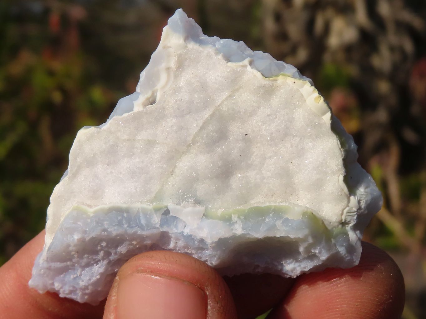 Natural Etched Blue Chalcedony Specimens  x 35 From Nsanje, Malawi - Toprock Gemstones and Minerals 