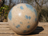 Polished Blue Spotted Spinel Quartz Spheres x 5 From Madagascar - Toprock Gemstones and Minerals 