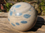 Polished Blue Spotted Spinel Quartz Spheres x 5 From Madagascar - Toprock Gemstones and Minerals 