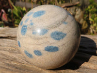 Polished Blue Spotted Spinel Quartz Spheres x 5 From Madagascar - Toprock Gemstones and Minerals 