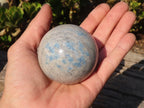 Polished Blue Spotted Spinel Quartz Spheres x 5 From Madagascar - Toprock Gemstones and Minerals 