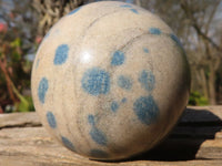 Polished Blue Spotted Spinel Quartz Spheres x 5 From Madagascar - Toprock Gemstones and Minerals 