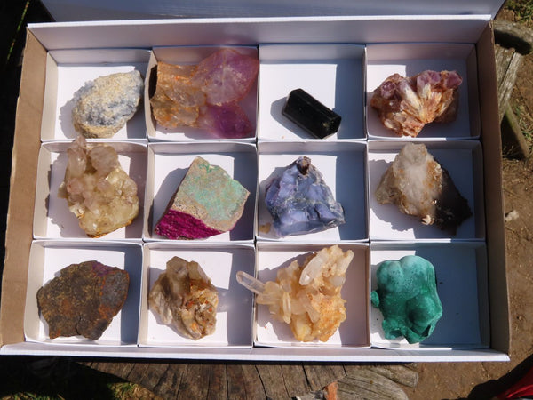 Natural Mixed Mineral Specimens x 12 From Southern Africa - TopRock
