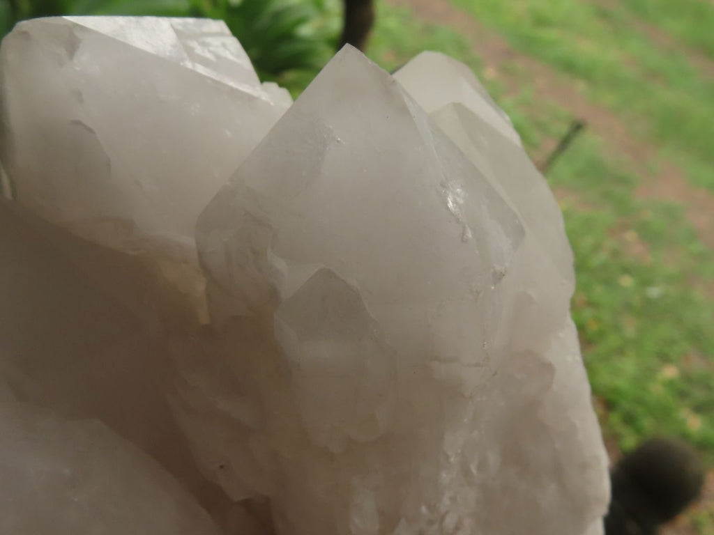 Natural White Quartz Clusters  x 2 From Madagascar - TopRock
