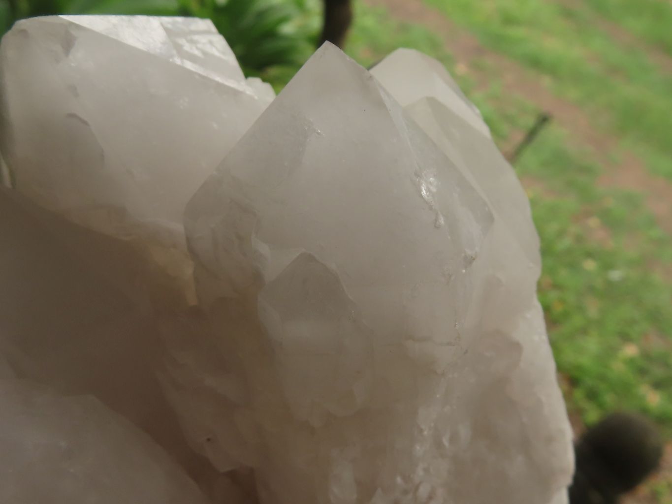 Natural White Quartz Clusters  x 2 From Madagascar - TopRock