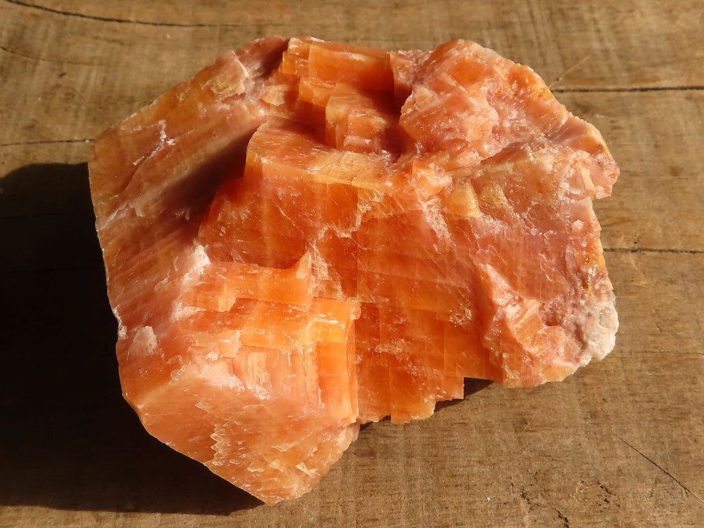 Natural New Sunset Orange Calcite Specimens  x 12 From Spitzkop, Namibia - Toprock Gemstones and Minerals 