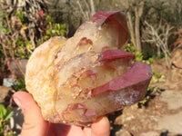 Natural Red Hematoid Phantom Quartz Specimens x 2 From Karoi, Zimbabwe - Toprock Gemstones and Minerals 