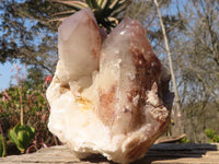 Natural Red Hematoid Phantom Quartz Specimens x 2 From Karoi, Zimbabwe - Toprock Gemstones and Minerals 