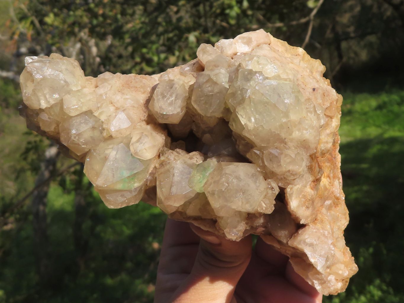 Natural Malachite Infused Smokey Quartz Cluster x 1 From Luena, Congo - TopRock