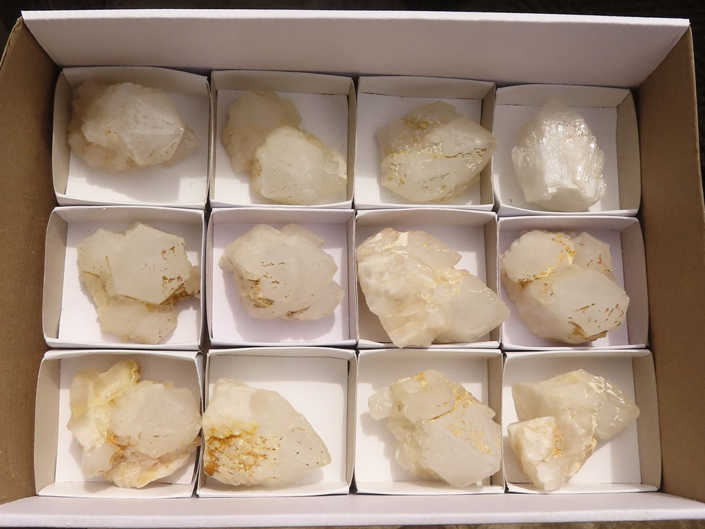 Natural Selected Cathedral Candle Quartz Crystals  x 13 From Madagascar - TopRock