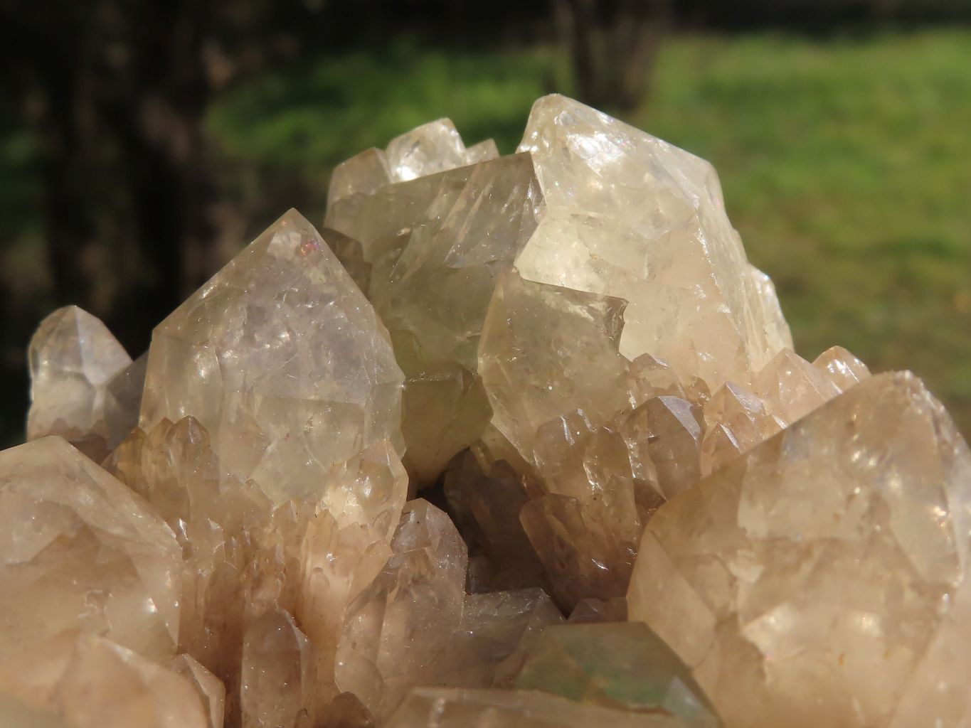 Natural Malachite Infused Smokey Quartz Cluster x 1 From Luena, Congo - TopRock