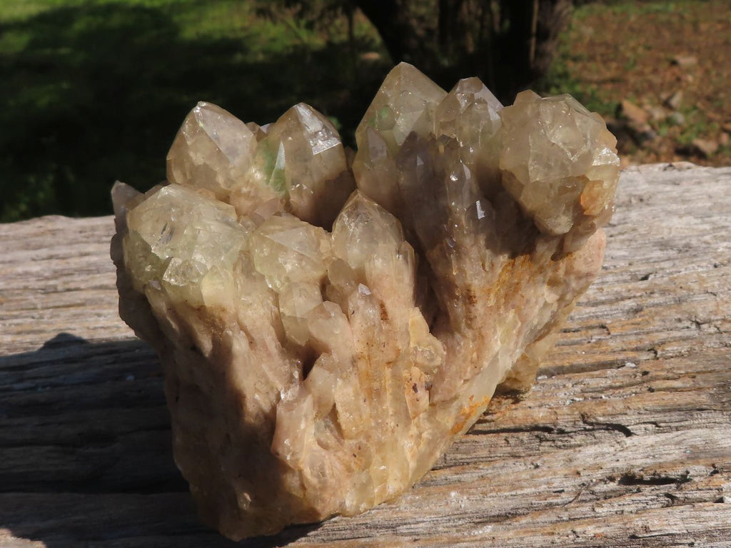 Natural Malachite Infused Smokey Quartz Cluster x 1 From Luena, Congo - TopRock