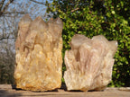 Natural Cascading Smokey Quartz Clusters x 3 From Luena, Congo - Toprock Gemstones and Minerals 