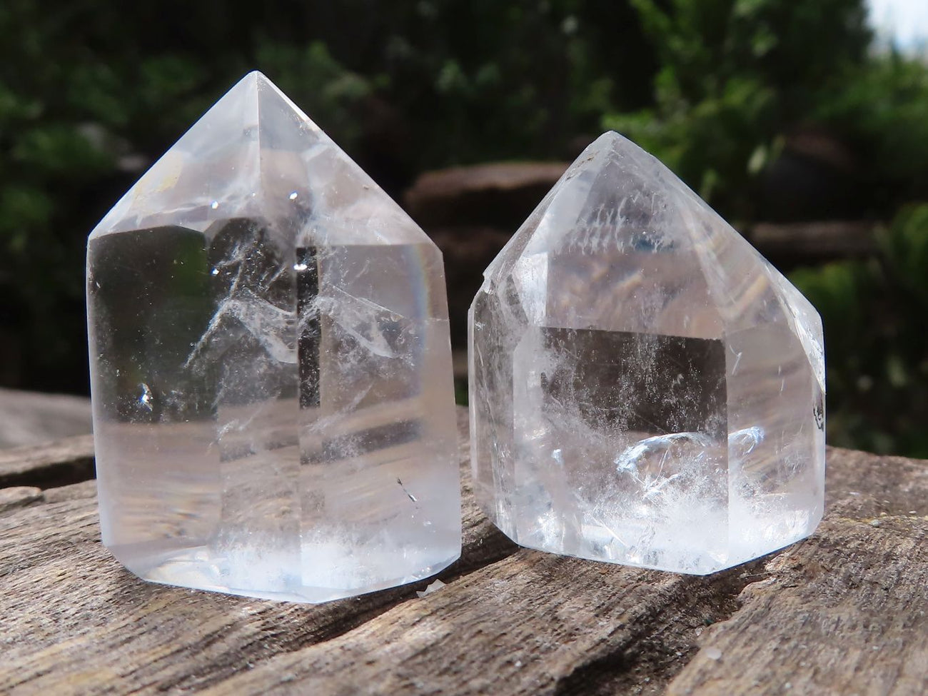 Polished Mini Optic Quartz Crystal Points x 35 From