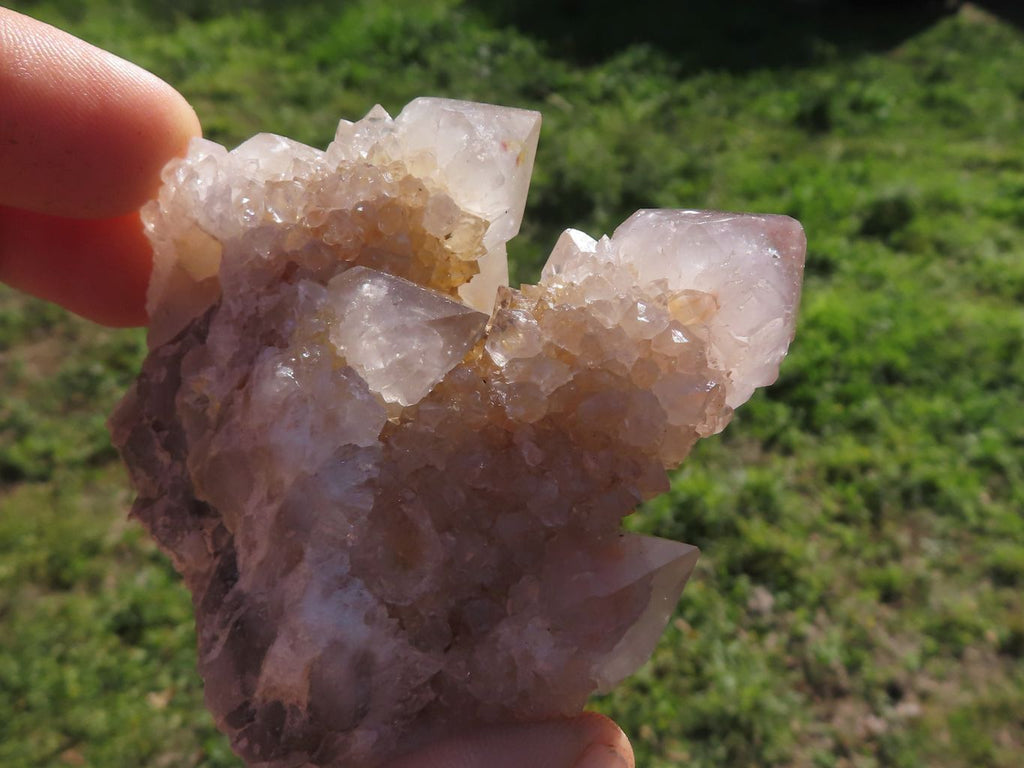 Natural Mixed Selection Of Spirit Quartz Clusters x 12 From Boekenhouthoek, South Africa - TopRock