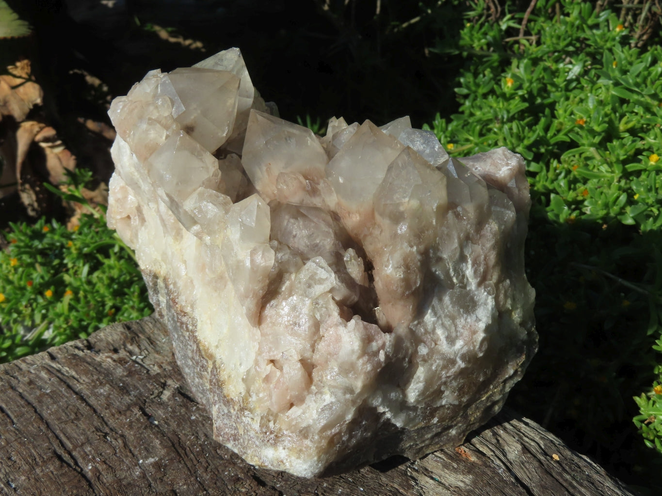 Natural Smokey Phantom Quartz Cluster x 1 From Lwena, Congo - TopRock
