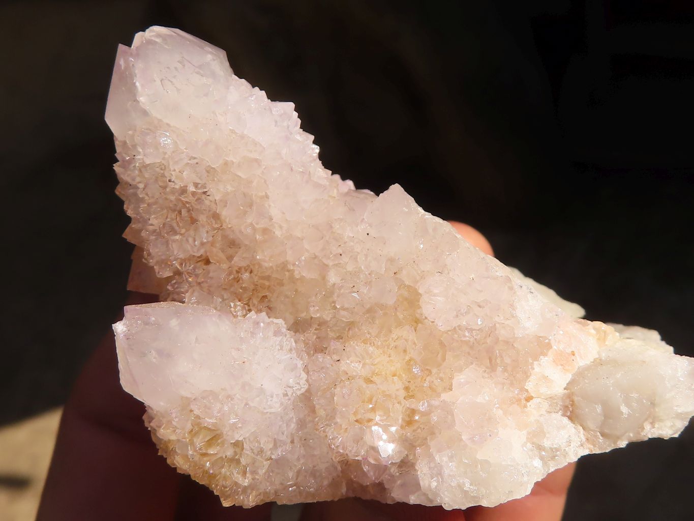 Natural Pale Lilac Spirit Quartz Clusters x 12 From Boekenhouthoek, South Africa - Toprock Gemstones and Minerals 