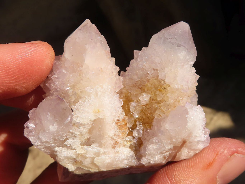 Natural Pale Lilac Spirit Quartz Clusters x 12 From Boekenhouthoek, South Africa - Toprock Gemstones and Minerals 
