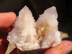 Natural Pale Lilac Spirit Quartz Clusters x 12 From Boekenhouthoek, South Africa - Toprock Gemstones and Minerals 