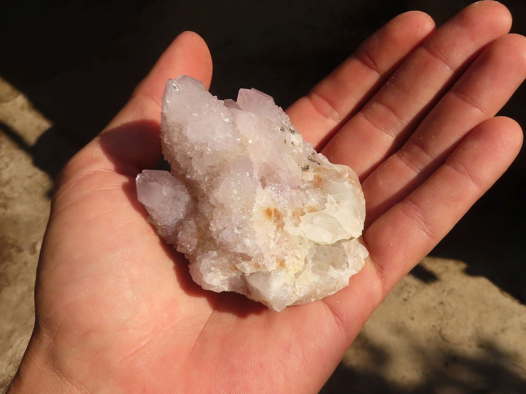 Natural Pale Lilac Spirit Quartz Clusters x 12 From Boekenhouthoek, South Africa - Toprock Gemstones and Minerals 