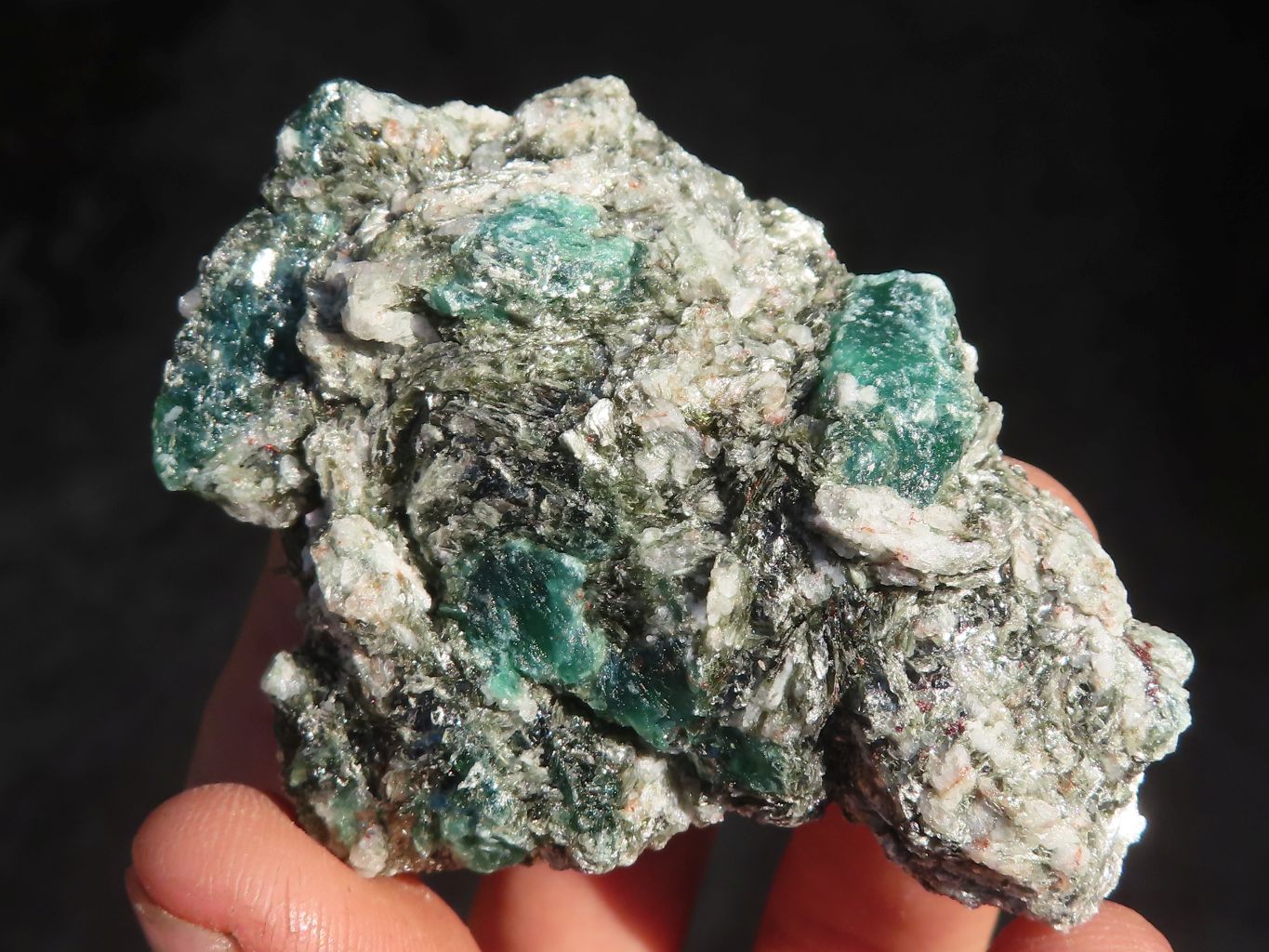 Natural Rare Emerald Mica In Matrix Cobbed Specimens x 20 From Mutoko, Zimbabwe - Toprock Gemstones and Minerals 