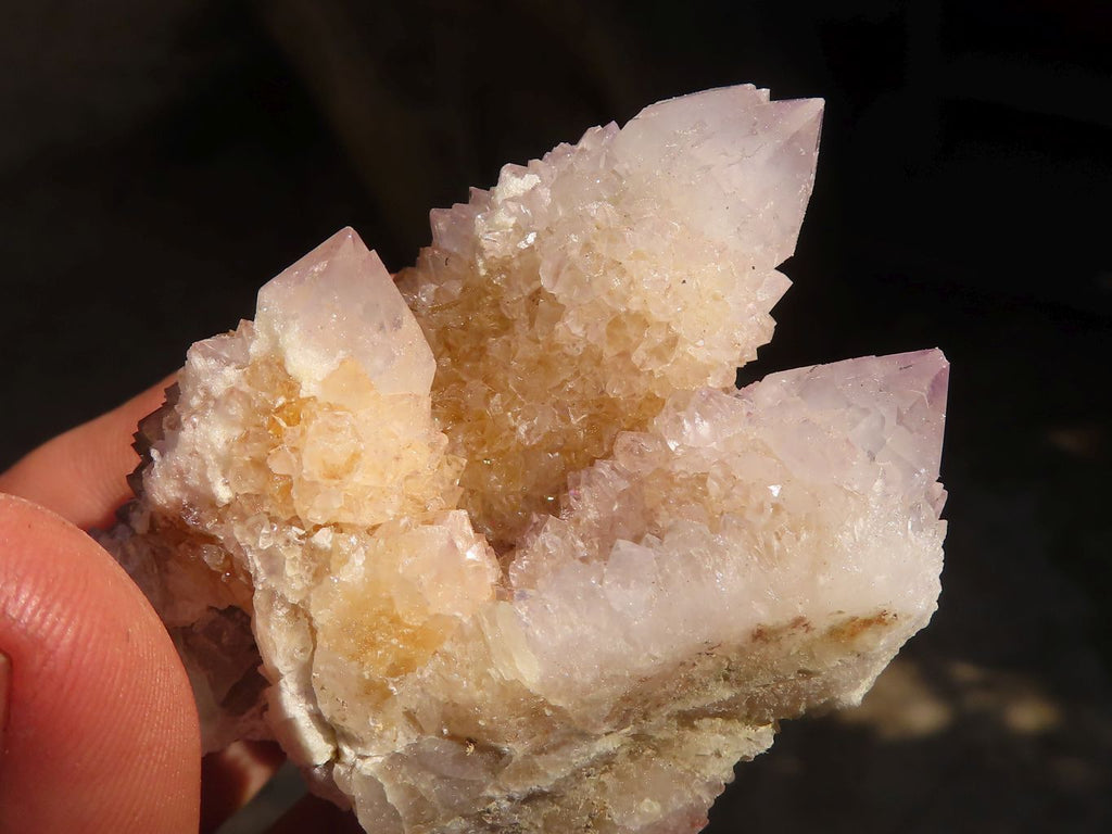 Natural Pale Lilac Spirit Quartz Clusters x 12 From Boekenhouthoek, South Africa - Toprock Gemstones and Minerals 