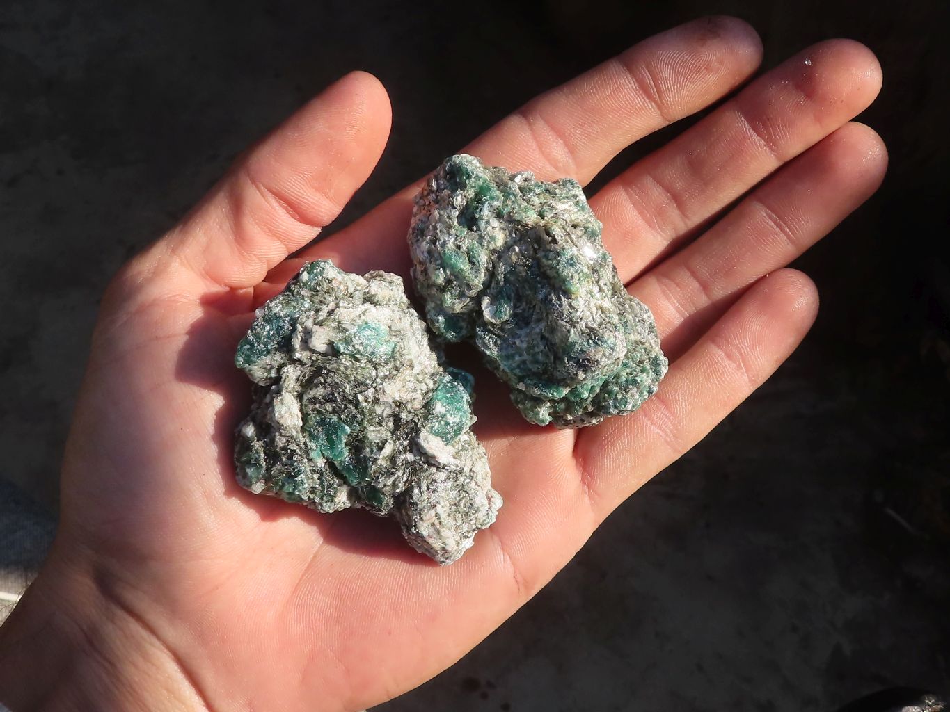Natural Rare Emerald Mica In Matrix Cobbed Specimens x 20 From Mutoko, Zimbabwe - Toprock Gemstones and Minerals 